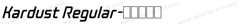 Kardust Regular字体转换